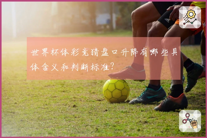 世界杯体彩竞猜盘口升降有哪些具体含义和判断标准？