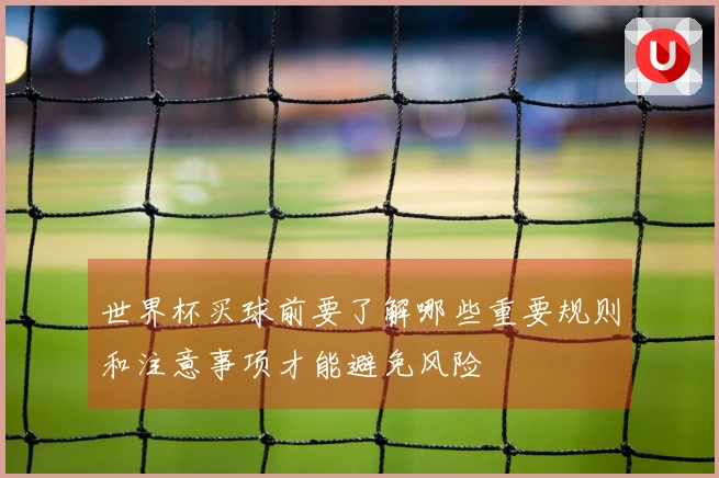 世界杯买球前要了解哪些重要规则和注意事项才能避免风险