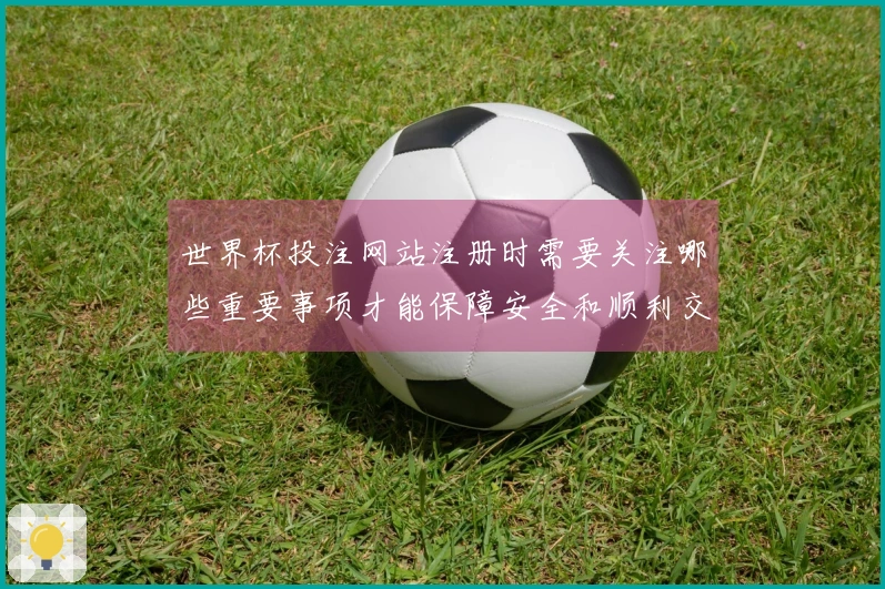 世界杯投注网站注册时需要关注哪些重要事项才能保障安全和顺利交易